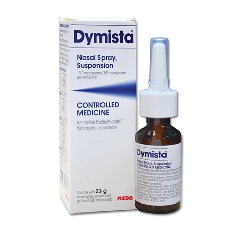 dymista spray nazal|Dymista 137 mcg / 50 mcg / doza x 1 flacon x 23 g suspensie spray